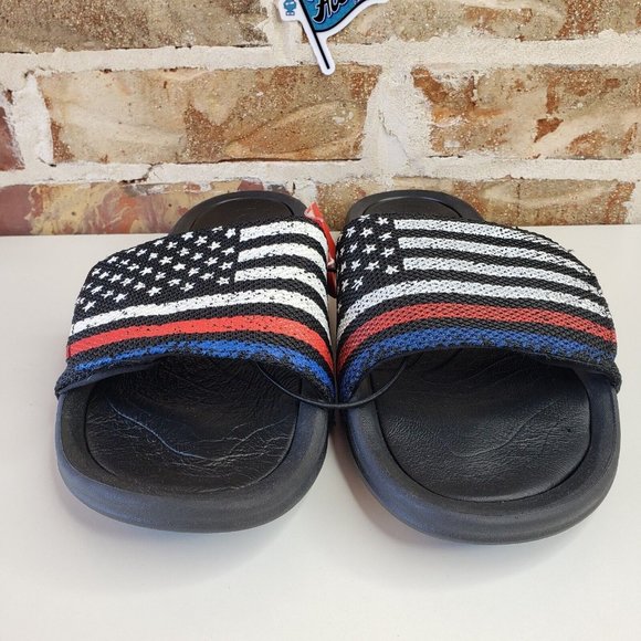 Hey Dude Shoes Phoenix Sox Unite Flag Adjustable Sandals Size 8 Black/Red/Blue main image 8